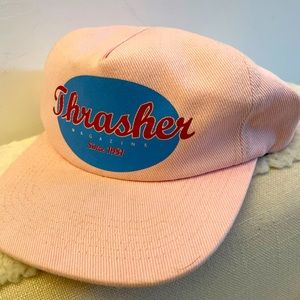 Pink Vintage Thrasher Logo SnapBack Hat - Unworn!